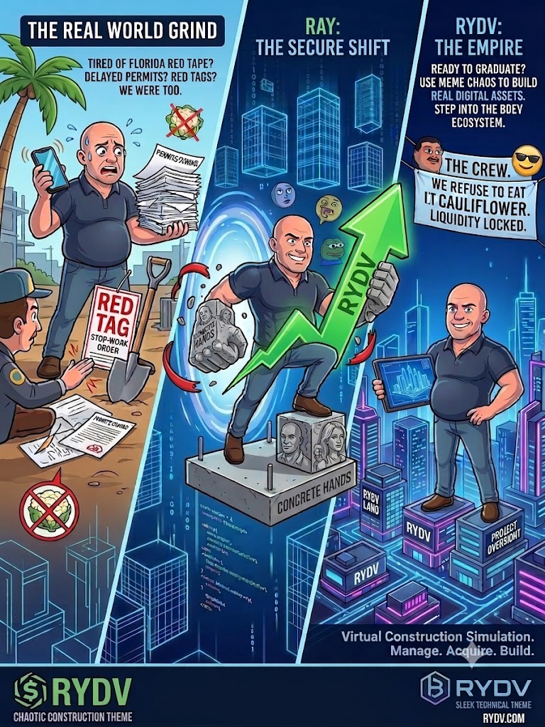 Ray the Big Boss comic timeline: the real world grind to the RYDV empire